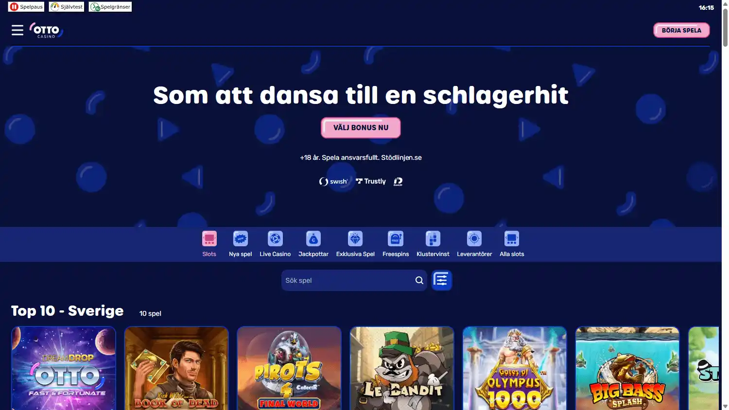 Otto Casino SE screenshot 1