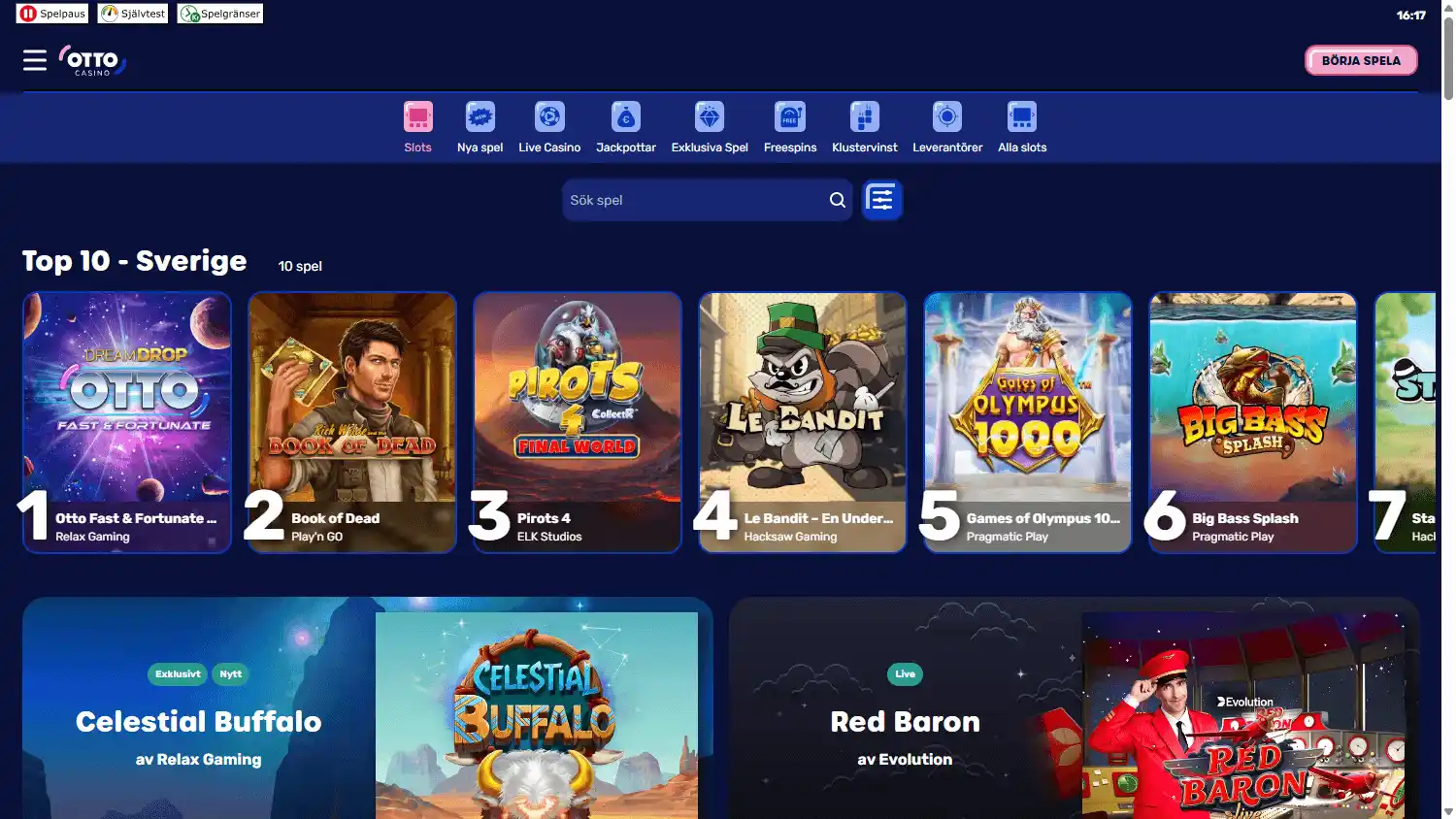 Otto Casino SE screenshot 2