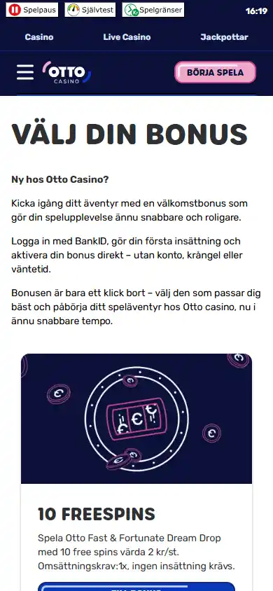 Otto Casino SE screenshot 6