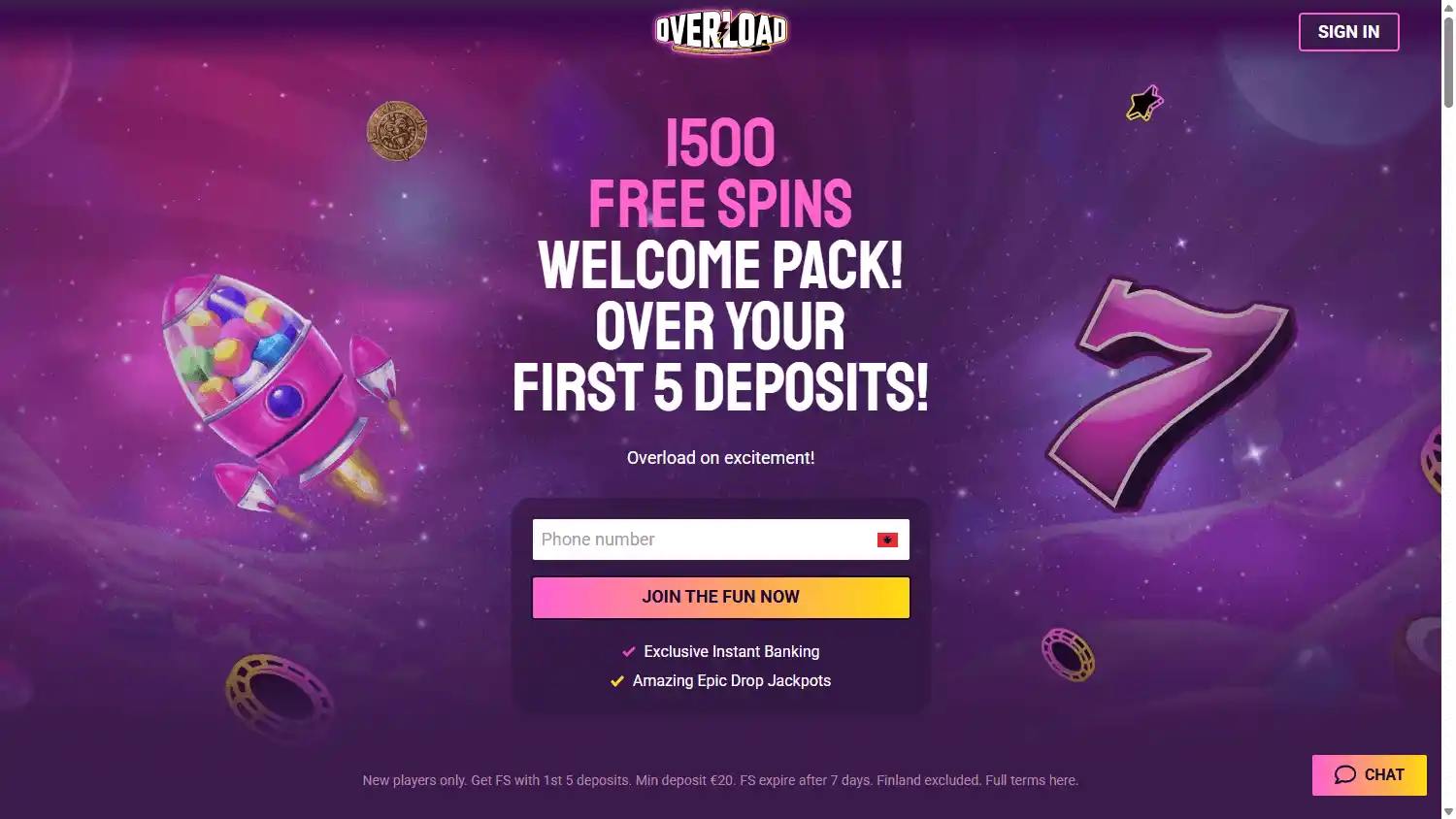 Overload Casino screenshot 1
