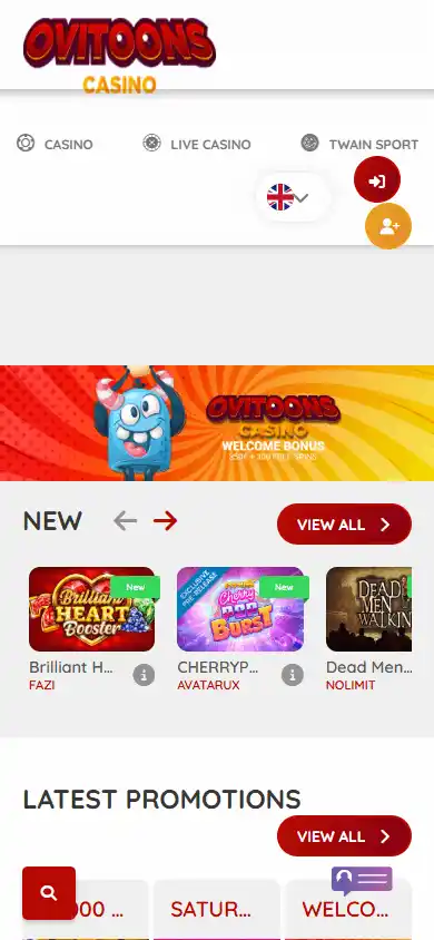 Ovitoons Casino screenshot 4