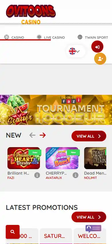 Ovitoons Casino screenshot 5