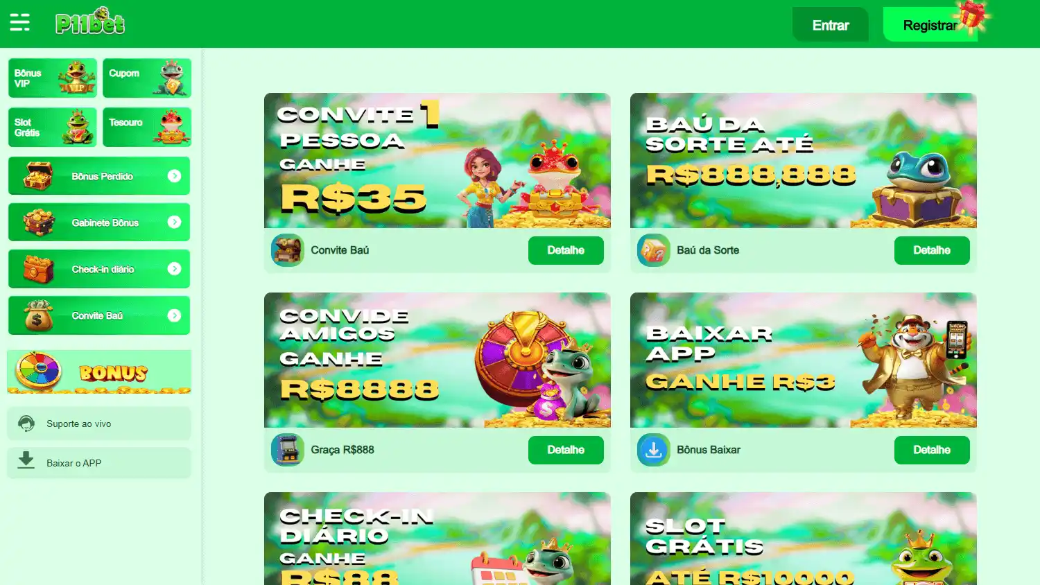 P11bet Casino screenshot 3
