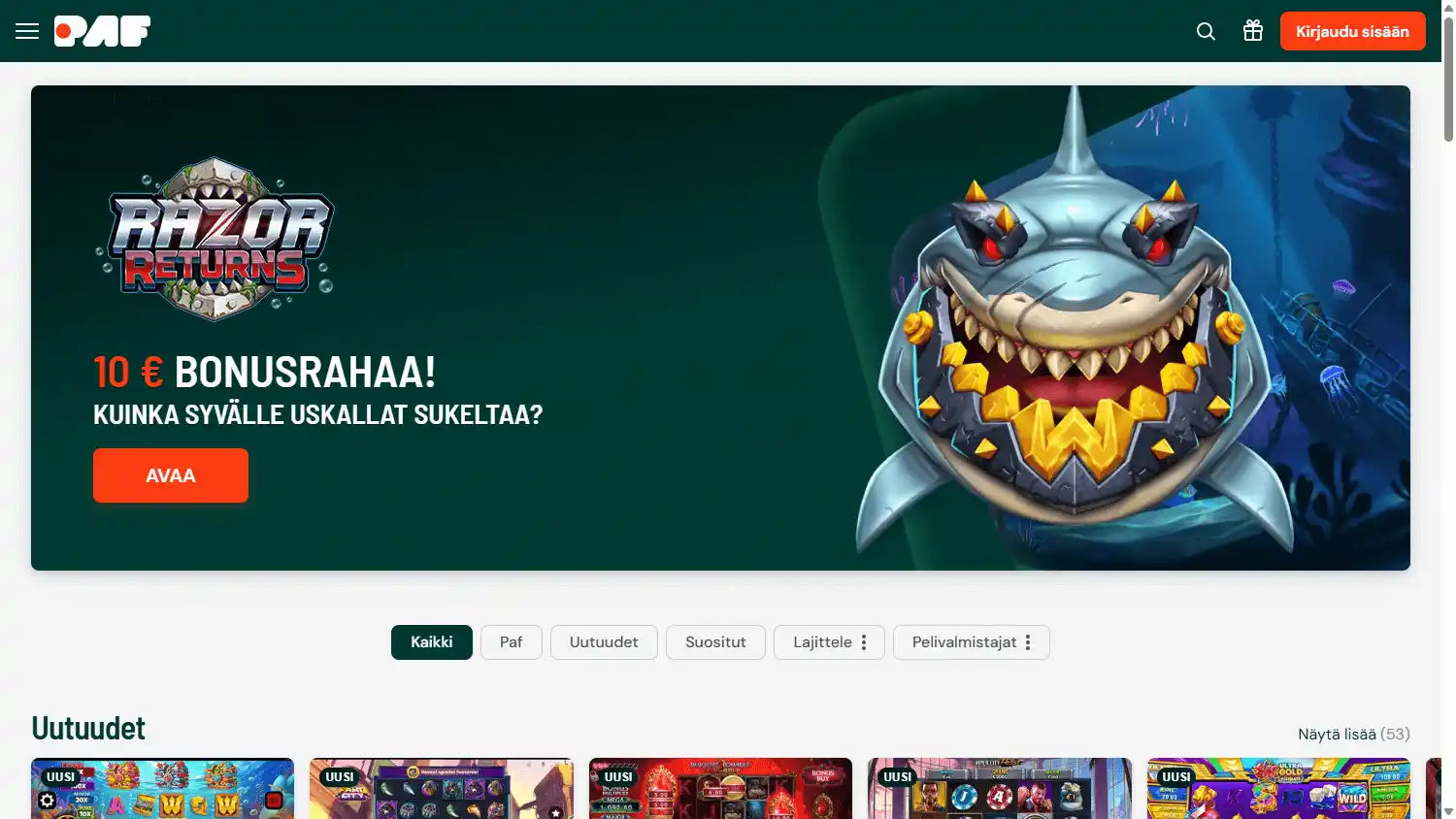 Paf Casino SE screenshot 3