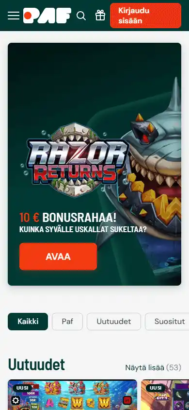 Paf Casino SE screenshot 6