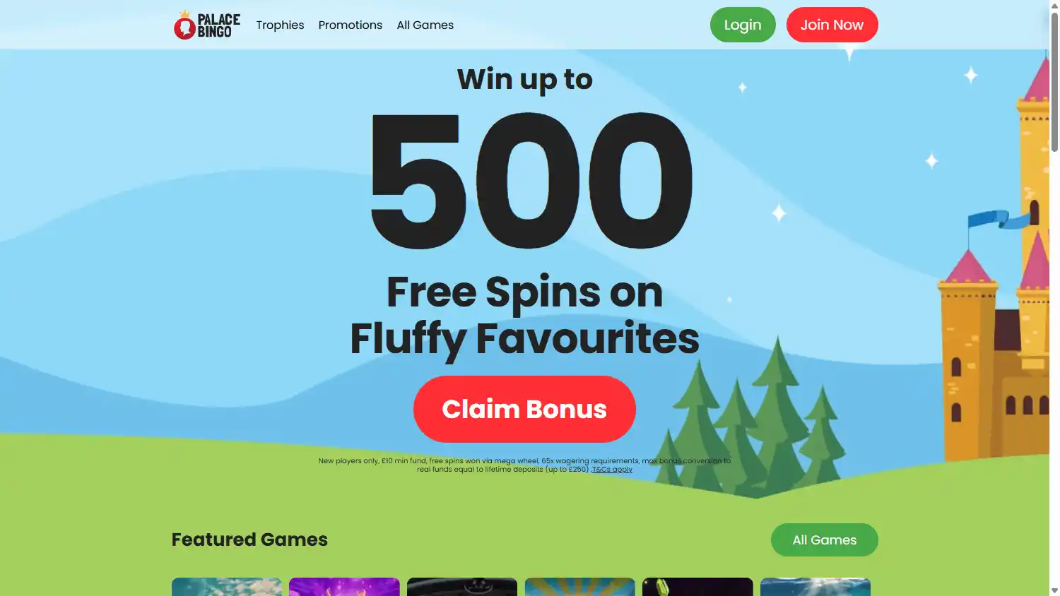 Palace Bingo Casino screenshot 1