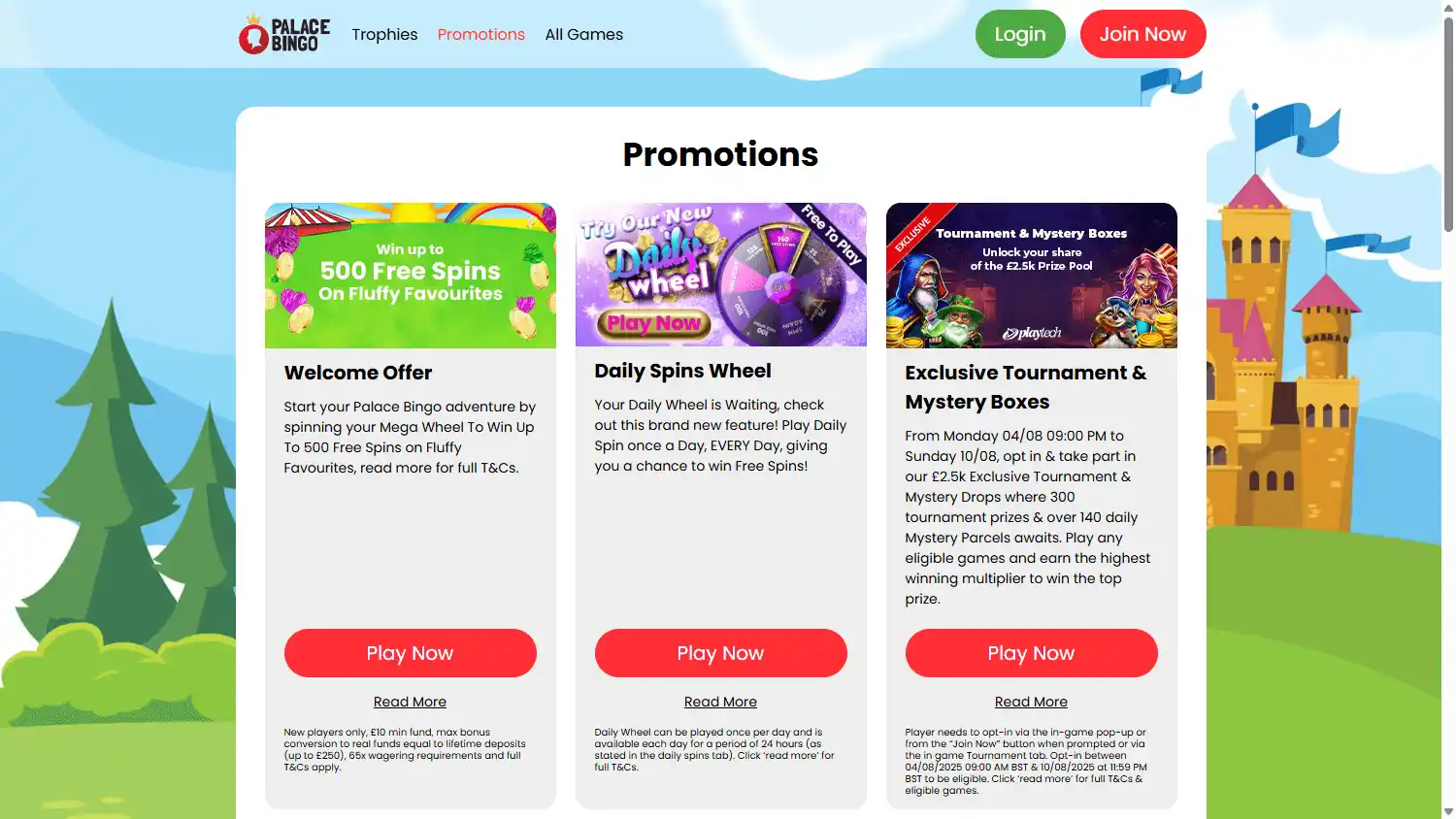 Palace Bingo Casino screenshot 3