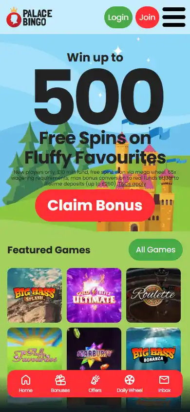 Palace Bingo Casino screenshot 4