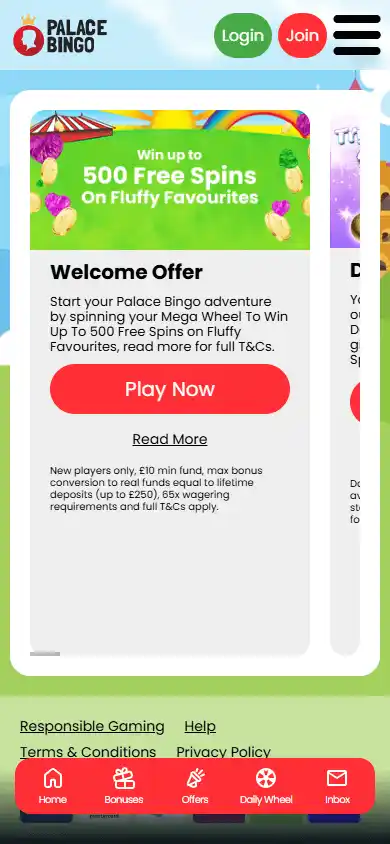 Palace Bingo Casino screenshot 6