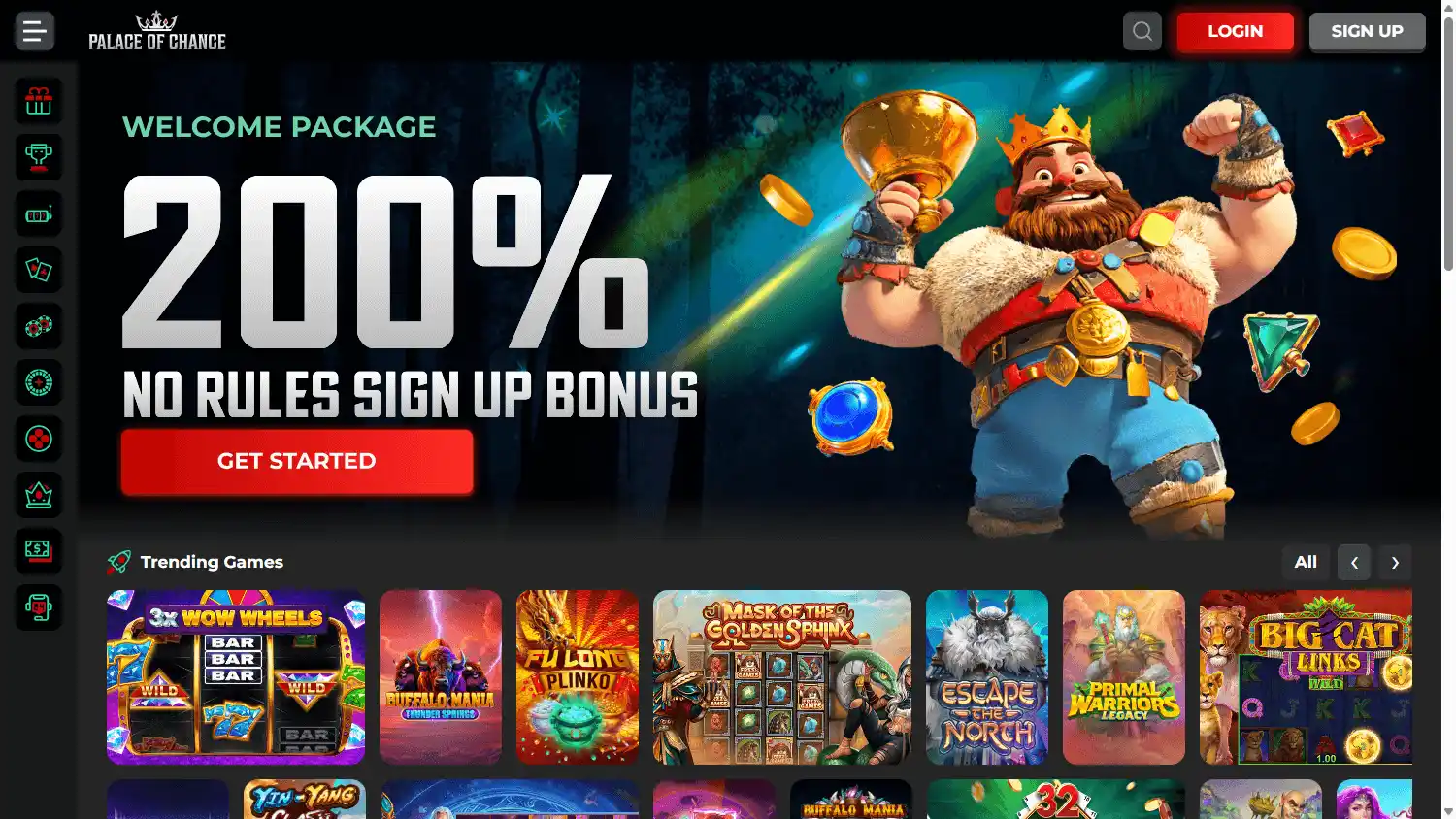 Palace of Chance Casino screenshot 1
