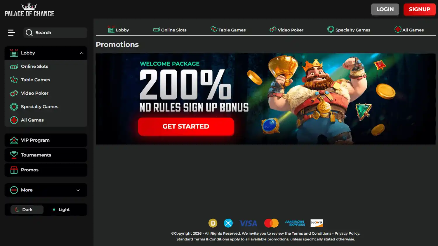 Palace of Chance Casino screenshot 3