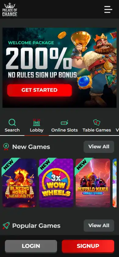 Palace of Chance Casino screenshot 5