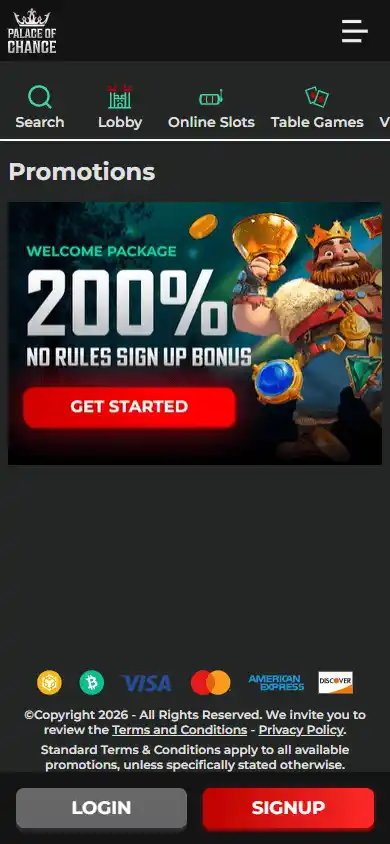 Palace of Chance Casino screenshot 6