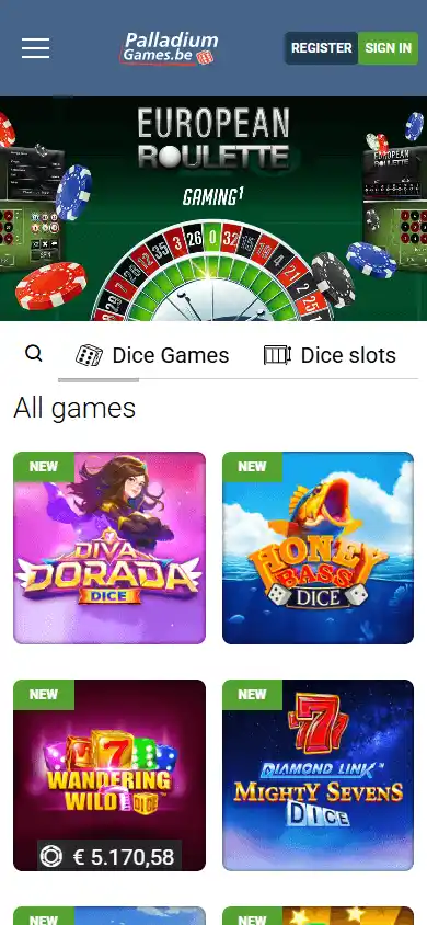 Palladium Games Casino screenshot 4