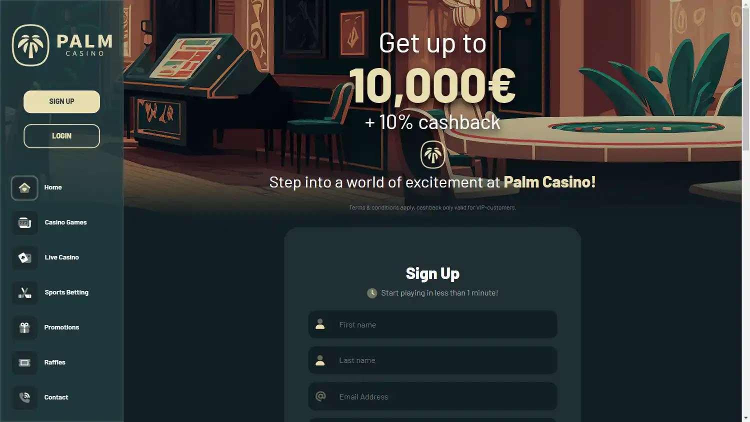 Palm.Casino screenshot 1