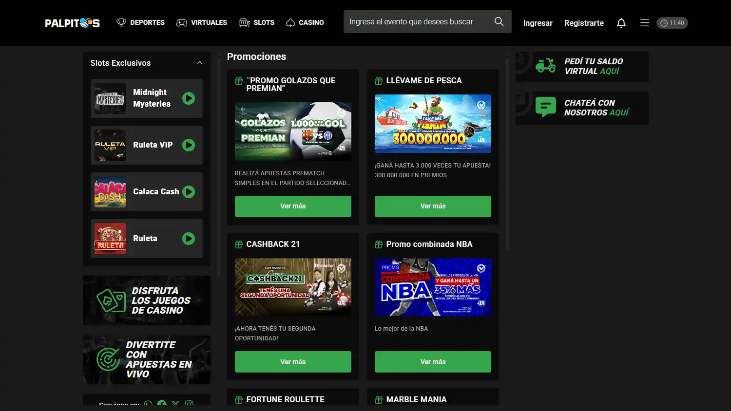PALPITOS Casino screenshot 3