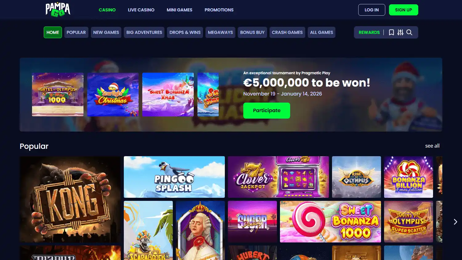 PampaGo Casino screenshot 2