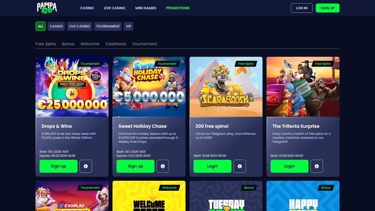 PampaGo Casino screenshot 3