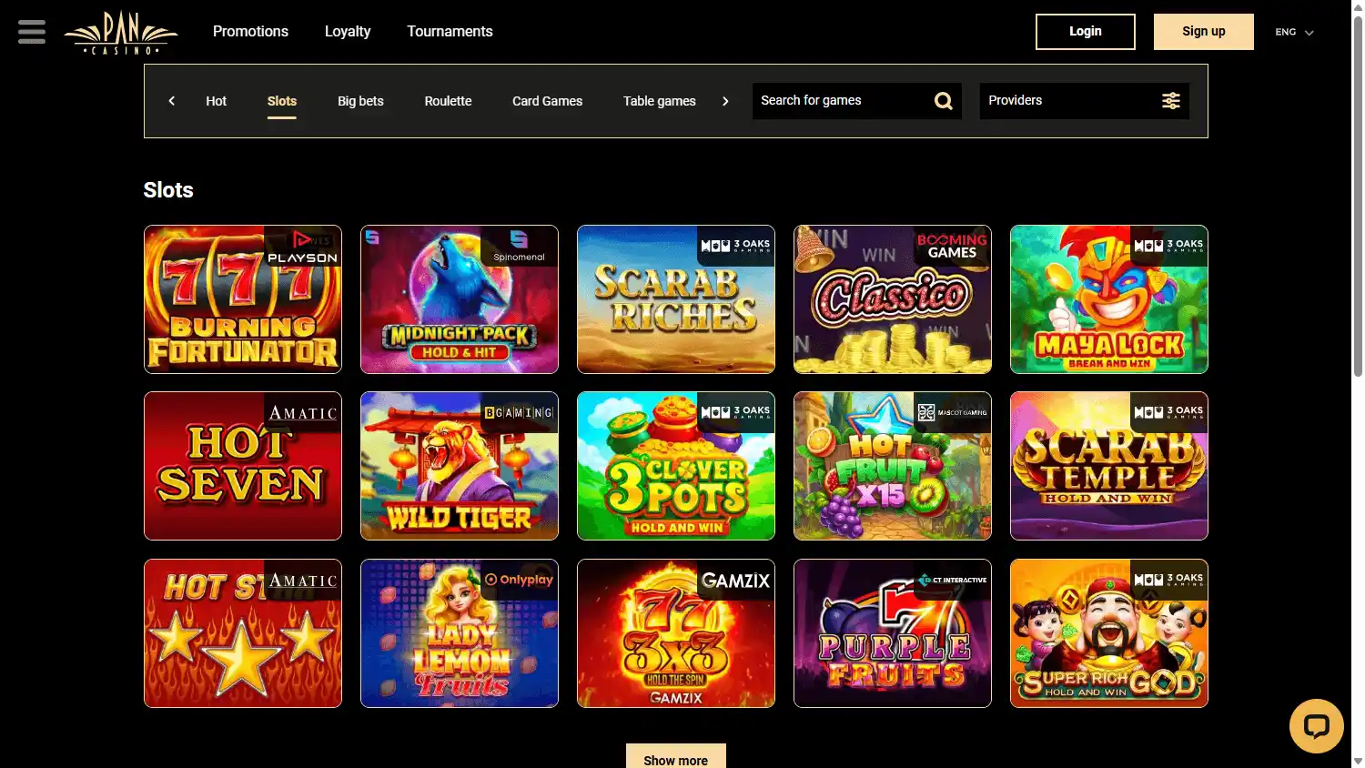 Pan-Casino screenshot 2
