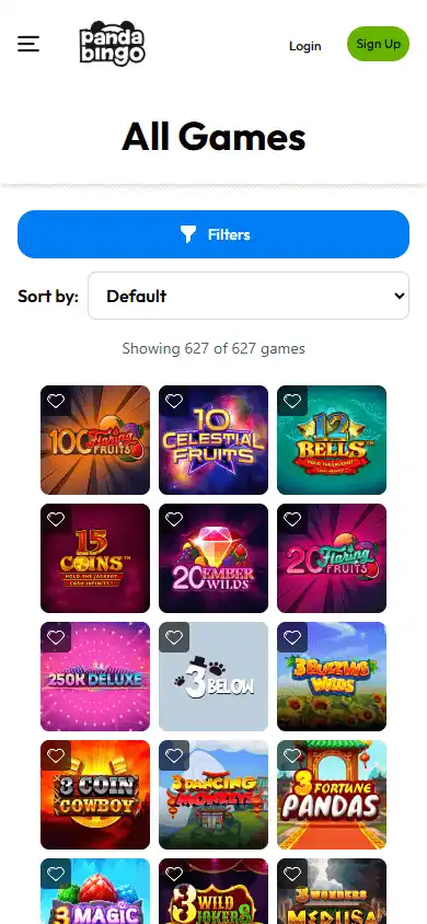 Panda Bingo Casino screenshot 5
