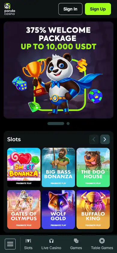 PandaCasino screenshot 3