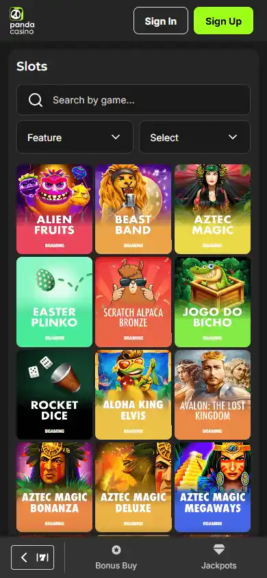 PandaCasino screenshot 4