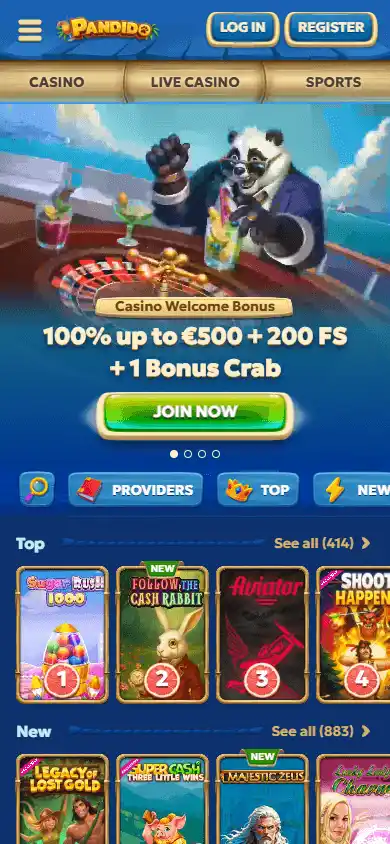Pandido Casino screenshot 4