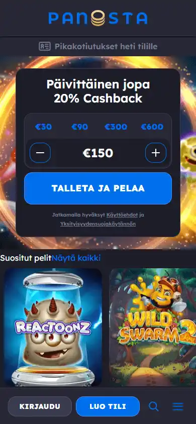 Panosta Casino screenshot 4
