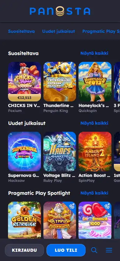 Panosta Casino screenshot 5