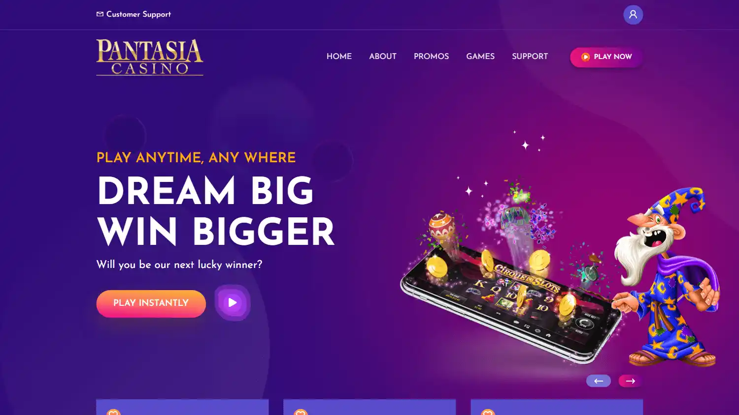 Pantasia Casino screenshot 1