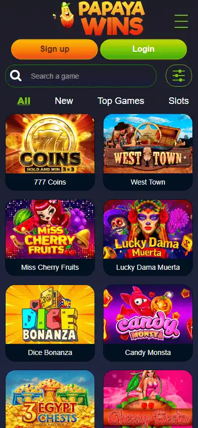 Papaya Wins Casino screenshot 5
