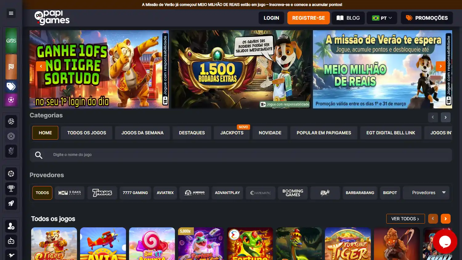 Papi Games Casino screenshot 2