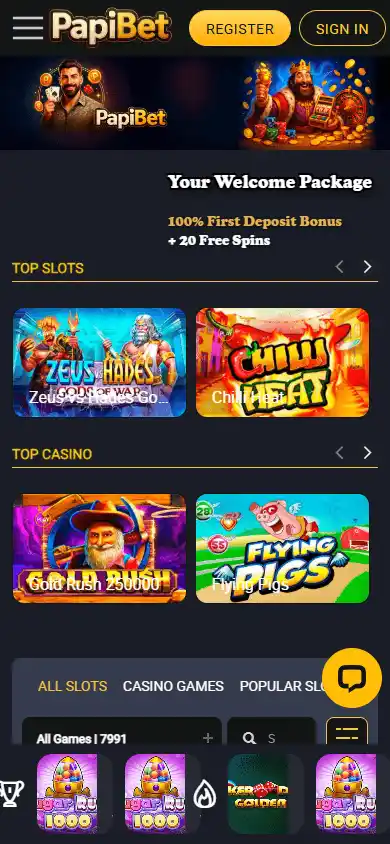 PapiBet Casino screenshot 5
