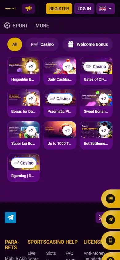Parabet Casino screenshot 6