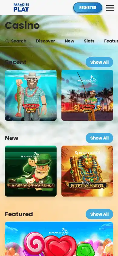 Paradise Play Casino screenshot 4
