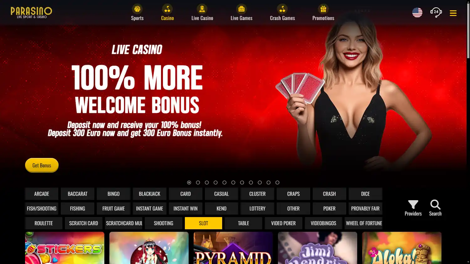 Parasino Casino screenshot 2