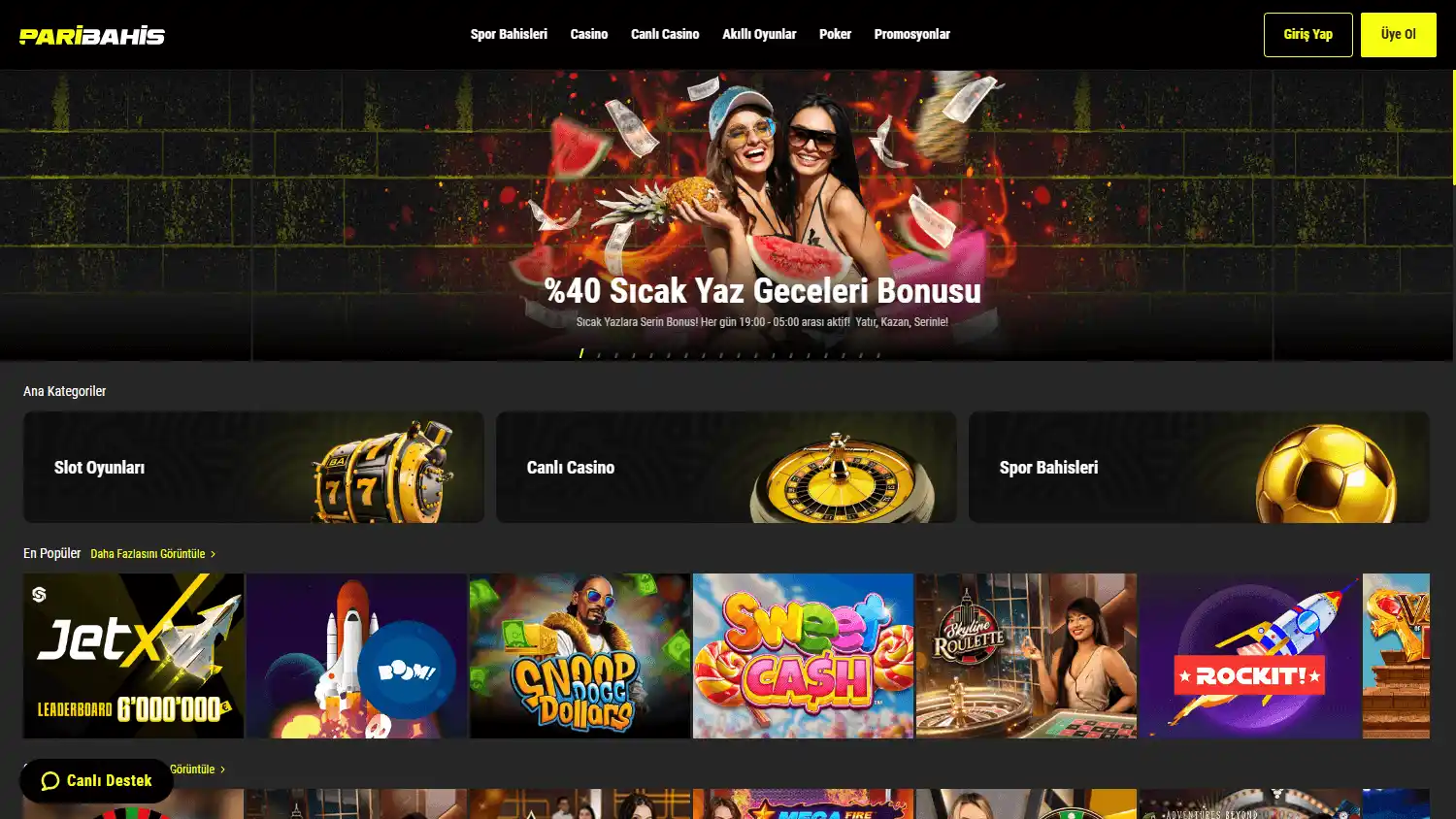 Paribahis Casino screenshot 1