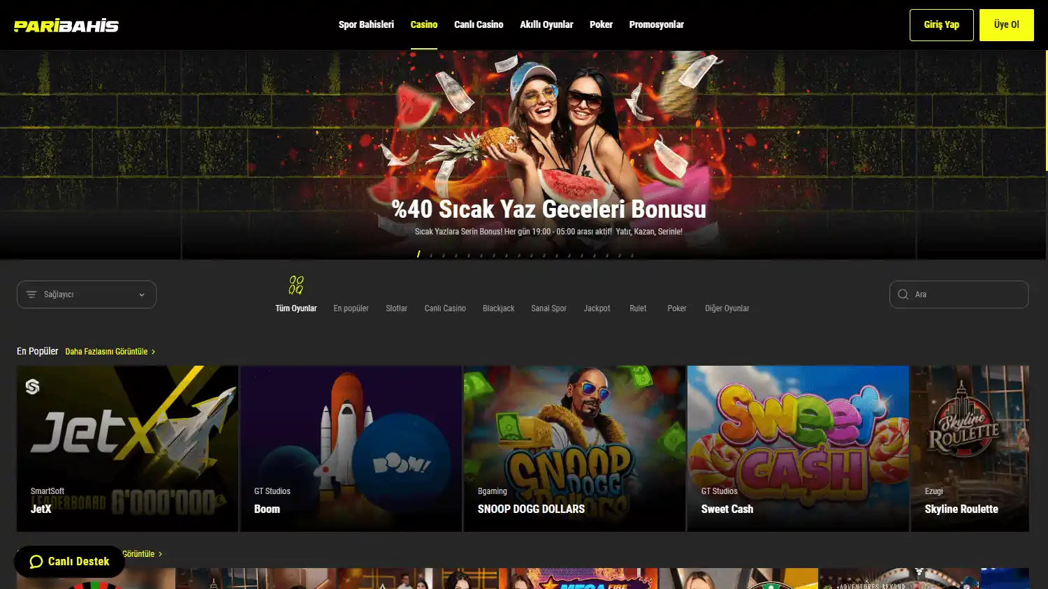 Paribahis Casino screenshot 2