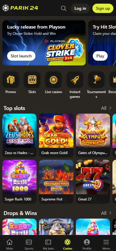 Parik24 Casino screenshot 5