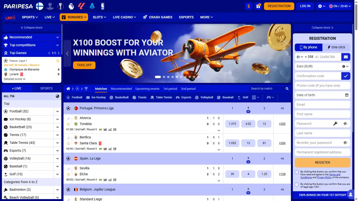 PariPesa Casino screenshot 1