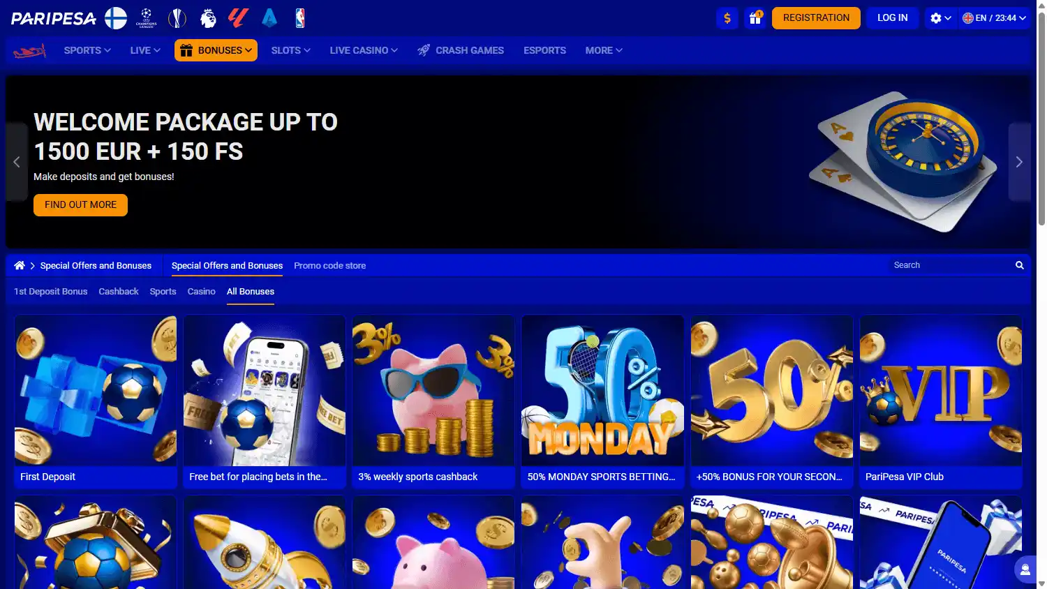 PariPesa Casino screenshot 3