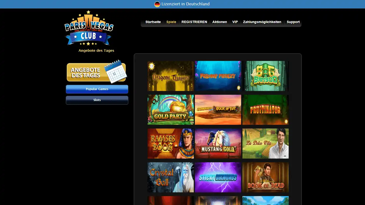 Paris Vegas Club Casino screenshot 1
