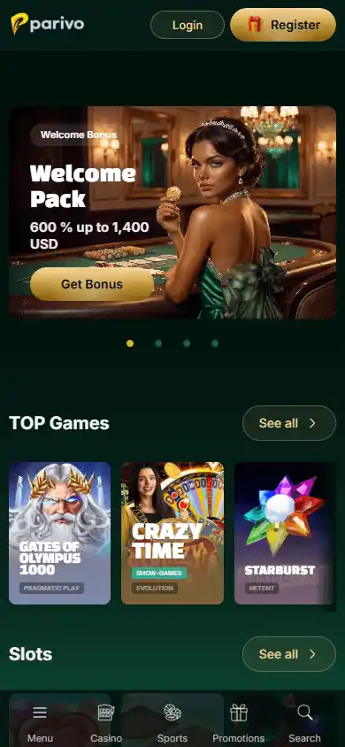 Parivo Casino screenshot 4