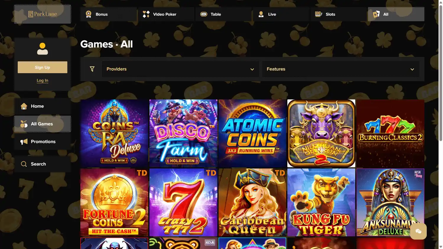 ParkLane Casino screenshot 2