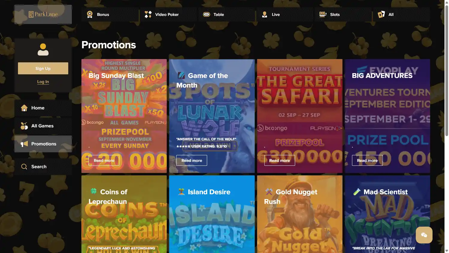 ParkLane Casino screenshot 3