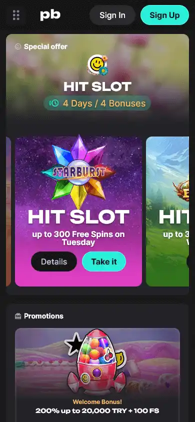 Partibet Casino screenshot 6