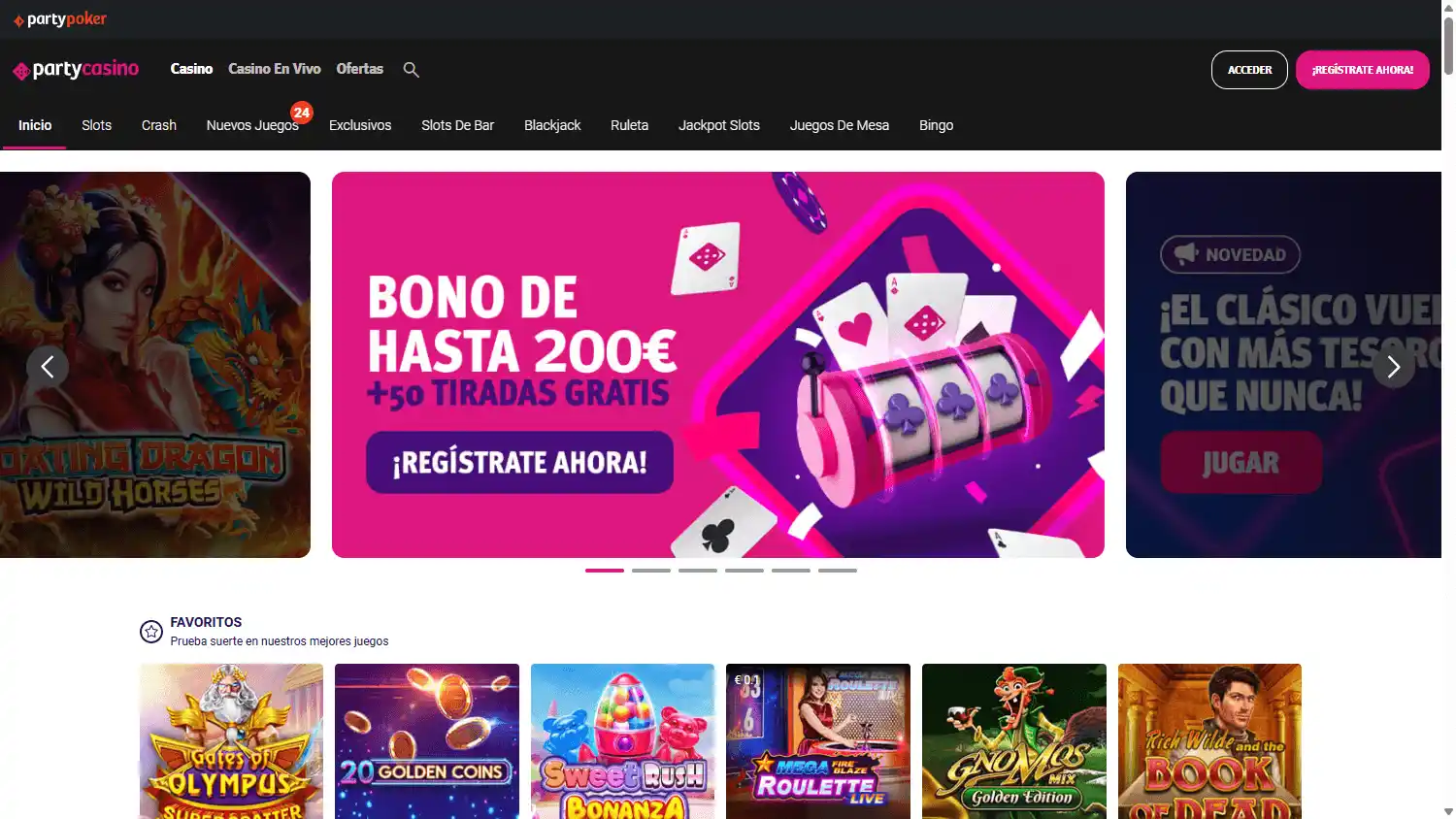 Party Casino screenshot 1