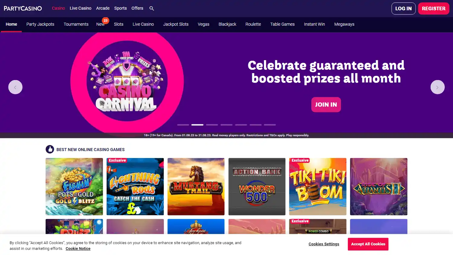 Party Casino screenshot 2