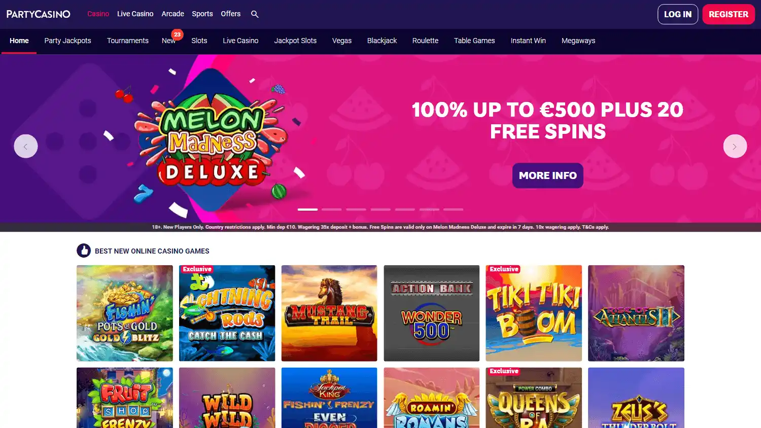 Party Casino screenshot 3