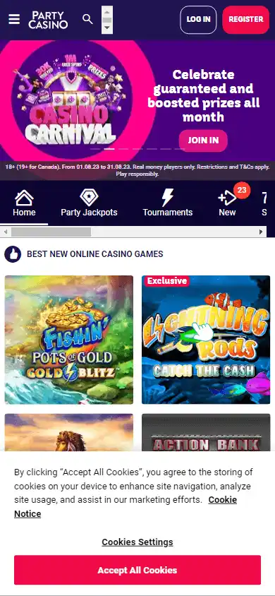 Party Casino screenshot 5